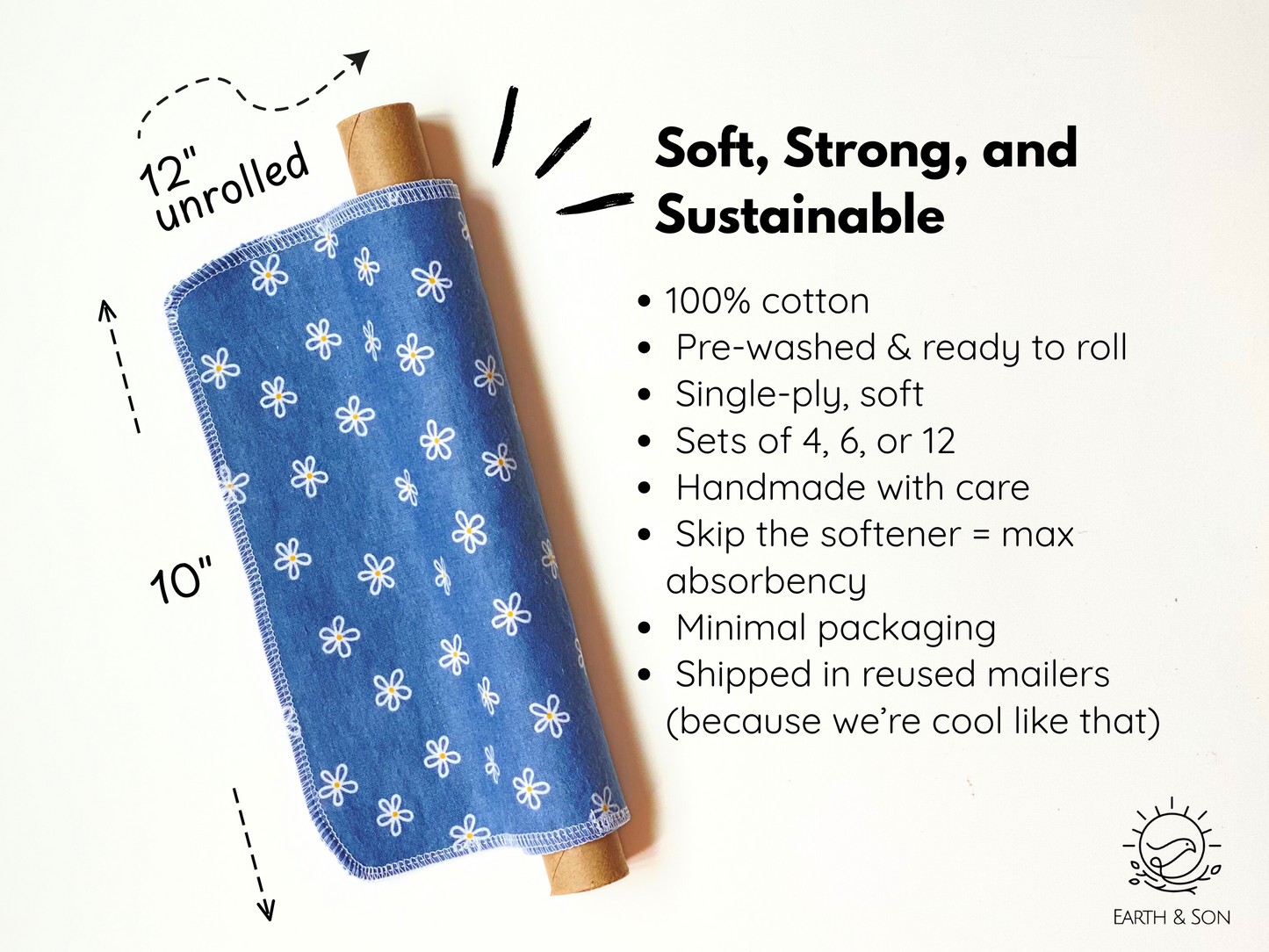 Paperless Towels - Daisy Trio Set