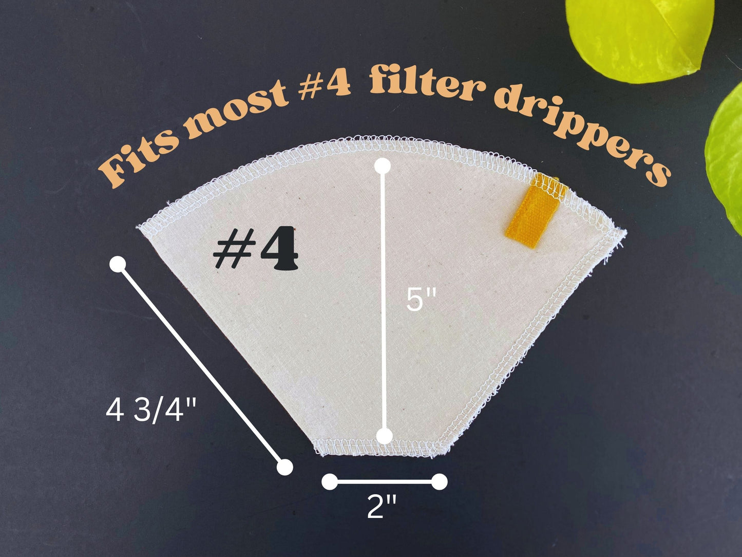 Organic Cotton Coffee Filter #4 for Melitta