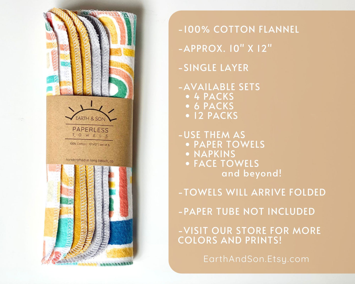 Paperless Towels -Rainbow mix