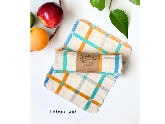Multi-Use Cloths- Urban Grid